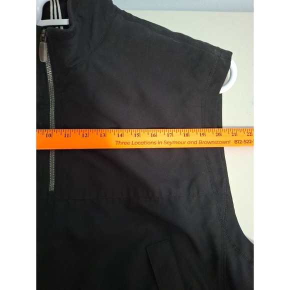 Vintage Adidas ClimaShell Wind Quarter Zip Windbreaker Vest Mens Medium Black - Picture 8 of 10